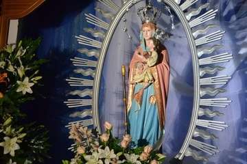 Bajada de la Virgen de las Nieves y encuentro folclórico Anzar en Lomo Magullo (Foto Francisco Javier Santana)